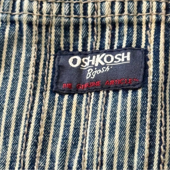 OSHKOSH Baby Vintage Style Overalls Stripes Stripy - Picture 7 of 10